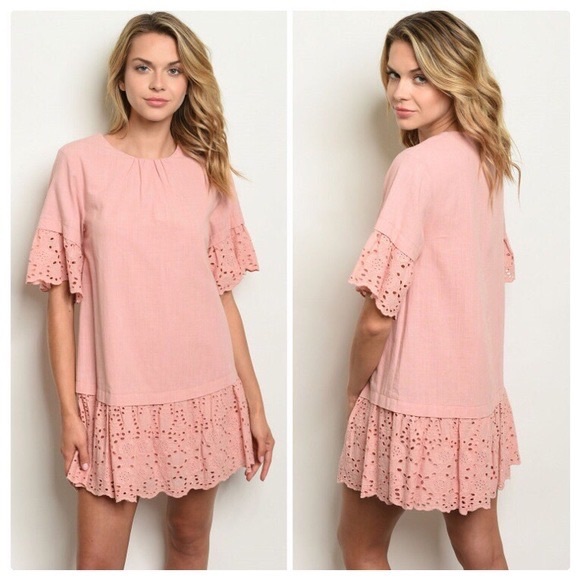 littlegypsie Dresses & Skirts - Dusty Rose Blush Tunic Mini